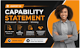 design federal government capability statement and business capability statement