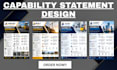 design federal government capability statement and business capability statement