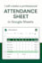 create a professional attendance sheet in google sheets