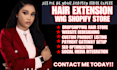 design a luxury hair salon website with online booking and ecommerce