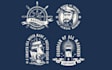 create vintage ship nautical logo for your business