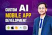 develop chatgpt ai mobile app ai saas app ai chatbot