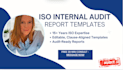 create iso 9001 or iso 27001 internal audit report templates