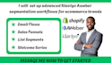 set up advanced klaviyo aweber segmentation workflows for ecommerce brands