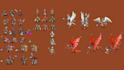 pixel character sprite sheet animation rpg maker pixel game asset pixel tileset
