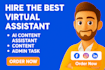 be your creative VA adhd VA facebook VA personal assistant admin VA linkedin VA