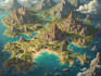 create a high quality fantasy map