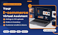 be your ecommerce virtual assistant for shopify, amazon, ebay and walmart