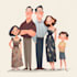 design a professional family portrait