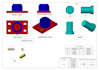 draw 2d mechanical, technical drawings in autocad software