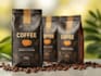 create coffee packaging design with a premium flavor concept