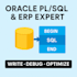 write, debug, or optimize oracle pl sql and erp scripts