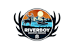 design modern river boy exotics ranch logo