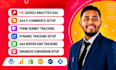 setup or fix google analytics 4, ga4, and conversion tracking with gtm