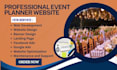 design a professional website for event planners,  weddings and corporate events