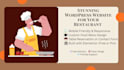 a modern wordpress restaurant site with menu and booking