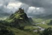 draw a landscape illustration
