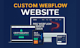 design and build a professional webflow website
