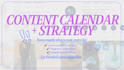 create your social media content calendar and strategy