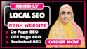 do monthly local SEO service for google ranking
