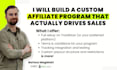 build a custom affiliate program that actually drives sales