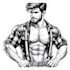 draw gay bara muscle, yaoi, nsfw, , fanart, gay character, oc comic