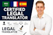 translate english to spanish, french, or arabic manually and professionally
