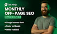 do monthly off page SEO service using high authority dofollow backlinks building