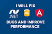 fix your dot net mvc  sql or angular issues