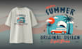 design a unique hand drawn custom t shirt for your brand