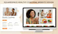 build squarespace health coaching website diet tracker site clean eating program