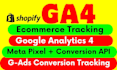 setup google analytics 4,ga4,ga4 ecommerce tracking, ads conversion tracking GTM