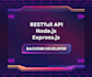 develop restful apis with nodejs and sql