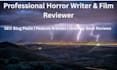 write horror entertainment blog posts