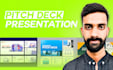 create a modern pitch deck or business presentation