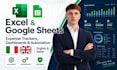 create excel and google sheets expense trackers, dashboards and automation