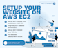 setup, secure, and migrate your website on AWS ec2, lightsail, s3, rds and linux