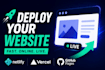 deploy your static website to netlify or github pages