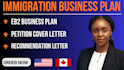 write USA immigration business plan for eb2 niw, e2, l1 visa