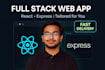 build full stack web app with react and express