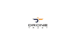 design clean cool drone certification company logo