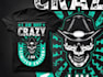 make custom t shirt skull graffiti logo