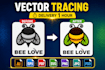 do vector tracing in 1 hours