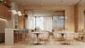 recreate 3d stunning party room,modern dining area,kitchen restaurant,cgi render