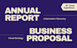 do annual report design, business proposal