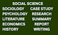 do social sciences, psychology, health sciences, and, literature
