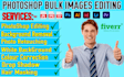 give professional photo editing services ie background