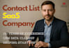 build a target contact list for b2b saas company