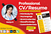 create professional cv design, resume design, expert cv maker