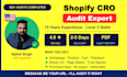 do a shopify cro audit or conversion rate optimization for your shopify website